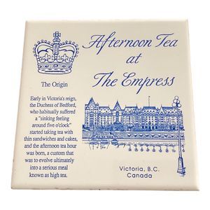 Canada Empress Hotel Trivet Afternoon Tea At The Empress Keepsake Souvenir